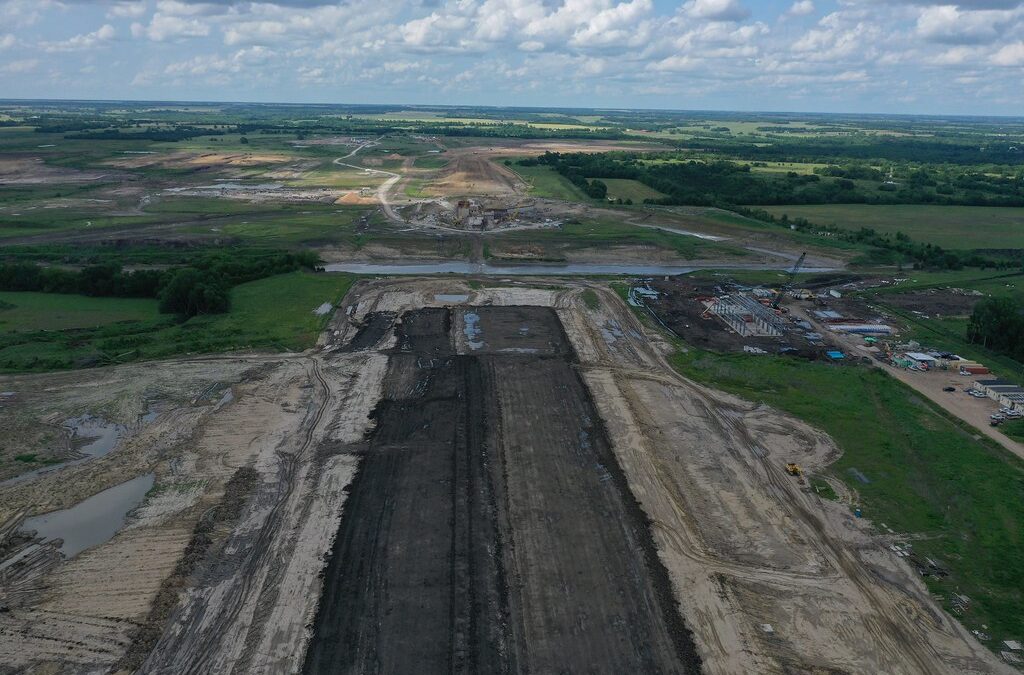 Embankment as of spring 2024
