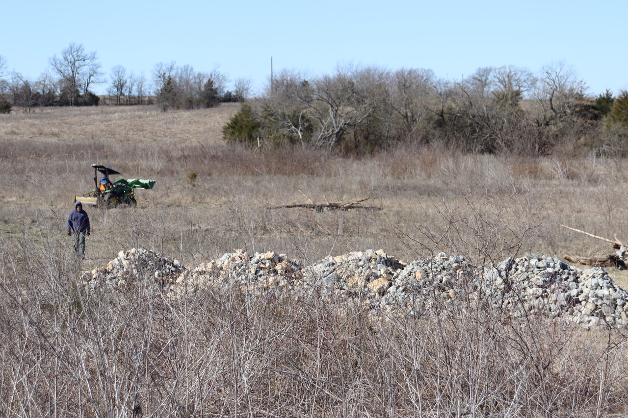 Piles of rock to be added to fish habitat structures for Lake Ralph Hall.