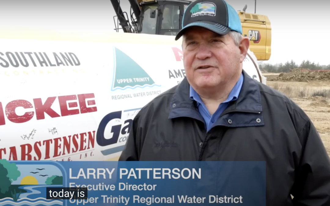 Lake Ralph Hall Pipe Completion Ceremony