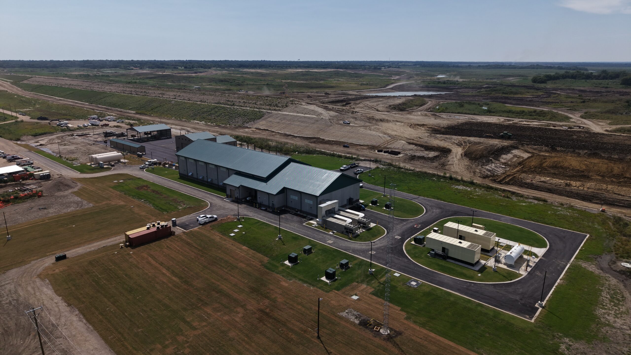 Lake Ralph Hall's pump station - outside as of September 2025