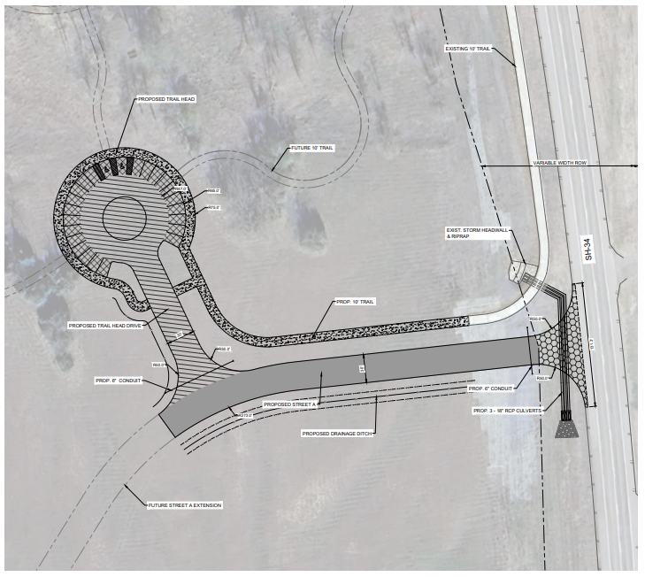 Trailhead Parking Lot Rendering