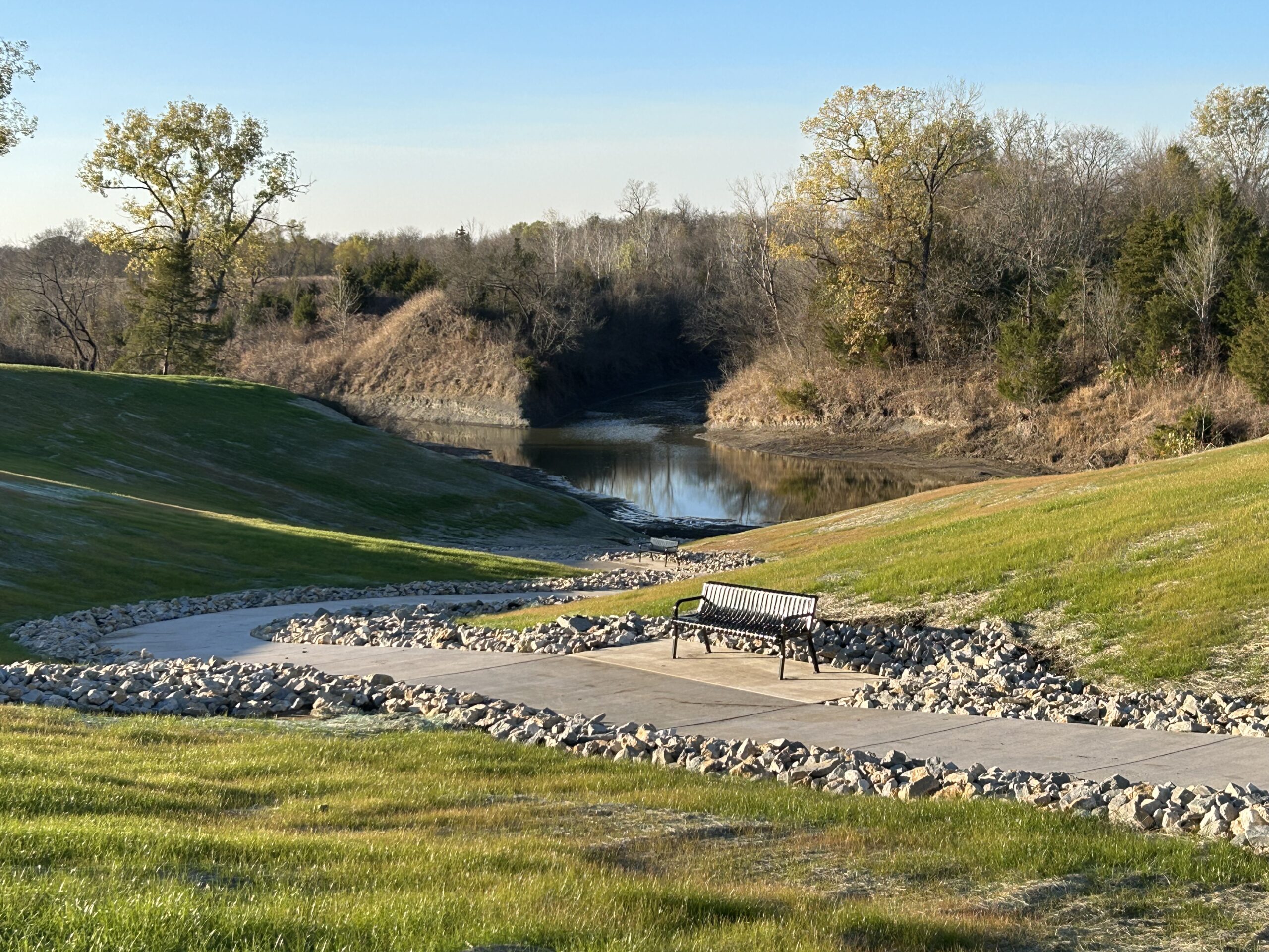 New Ladonia Fossil Park walkway to the river - December 2025
