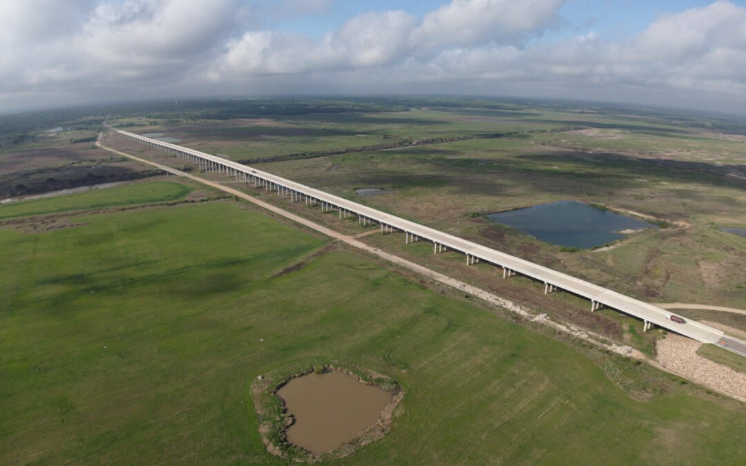 Overview of completed FM 1550 Bridge – April 2026