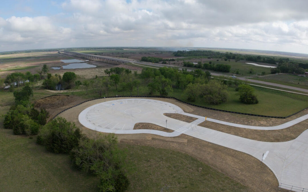 Parking lot for future lake access – April 2026